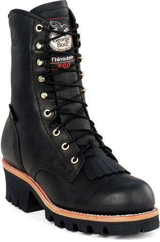 black georgia work boots