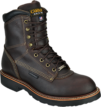Men's Carolina 8" Waterproof Work Boots CA816 | USA Made