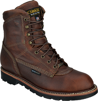 Men's Carolina 8" Waterproof Work Boots CA818 | USA Made