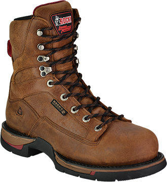 Men's Rocky 8" Long Range Waterproof Wellington Work Boot 8886