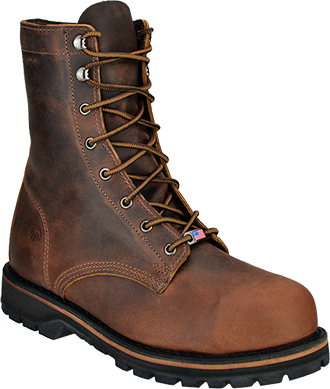 Men's Wolverine 8" Plainsman Work Boots W02699 | USA Made