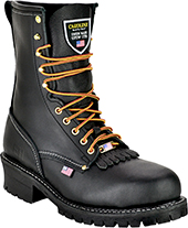 Men's Carolina 9" Plain Toe Logger Work Boots (U.S.A.) 922