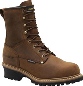 Men's Carolina 8" Plain Toe Logger Waterproof & Insulated Work Boots CA4821