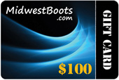 $100 MidwestBoots.com Gift Card
