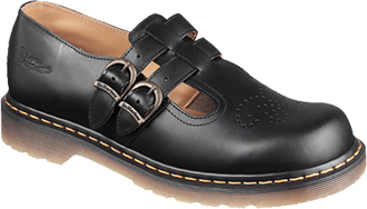 1920s Black Leather Heels - Mary Jane - Women's Shoe