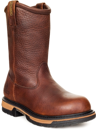 Men's 10" Rocky Iron Clad Waterproof Wellington Work Boots 5685