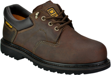 Men's Caterpillar Steel Toe Work Shoe P89702 - 9 W - Brown/Dark Brown