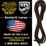 54" Solid Brown Kevlar® Laces (U.S.A. Made) GWP509