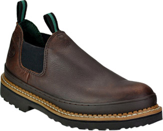 Men's Georgia Boot Steel Toe Slip-On Work Shoe GS262 - 9 W - Brown