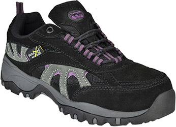 Women's McRae Industrial Steel Toe Metguard Work Shoe MR47300 - 9 W - Black/Purple