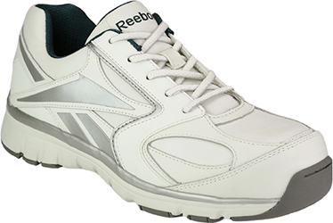 Men's Reebok Composite Toe Metal Free Work Shoe RB4440 - 9 W - White