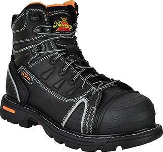Men's Thorogood 6" Composite Toe Metal Free Work Boot 804-6444 - 9 W - Black