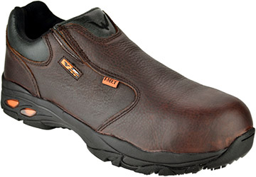 Men's Thorogood Composite Toe Metal Free Metguard Slip-On Shoe 804-4320 - 9 W - Brown