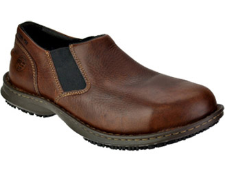 Men's Timberland Steel Toe Slip-On Shoe 86509 - 9 W - Brown