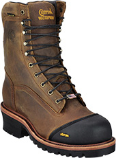 9 inch logger boots