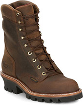 Men's Chippewa Boots 9" Waterproof Logger Work Boot 59406