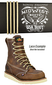 72" Chrome Tan Leather Boot Laces