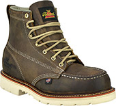 Men's Thorogood 6" Steel Toe Boots (U.S.A.) 804-4375-GWP702 with Leather Lace