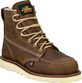 Men's Thorogood 6" Steel Toe Moc Toe Wedge Sole Boots (U.S.A.) 804-4575-GWP702 with Leather Lace