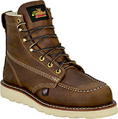 Men's Thorogood 6" Steel Toe Moc Toe Wedge Sole Boots (U.S.A.) 804-4575-GWP706 with Leather Lace
