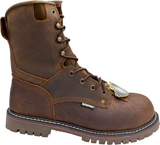 AdTec 1021 Men s 8 inch Composite Toe Waterproof Logger Brown