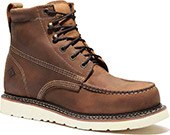 Men's Bonanza 6" Wedge Sole Moc Toe Work Boot BA-640-CBRN