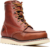 Men's Bonanza 8" Wedge Sole Moc Toe Work Boot BA-840-GDBRN