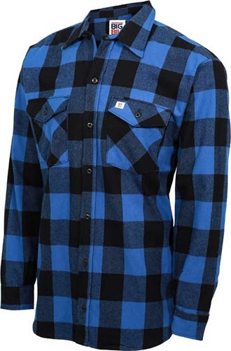 Men's Big Bill Premium Brawny Flannel Work Shirt 121-385