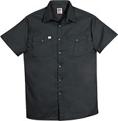 Men's Big Bill Premium Short-Sleeve Work Shirt with Button-Front Closure 137-BLK