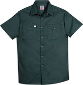 Men's Big Bill Premium Short-Sleeve Work Shirt with Button-Front Closure 137-GRN