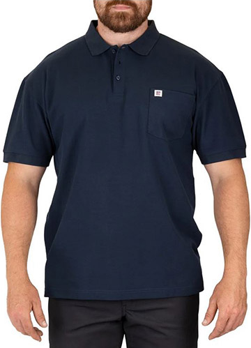 Men's Big Bill Classic Pique Polo CK22-NAY: MidwestBoots.com