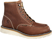 Men's Carhartt 6" Waterproof Wedge Sole Moc Toe Work Boot CMW6175