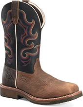 Product: Men's Double H 12" Composite Toe Metal Free Western Roper DH6140