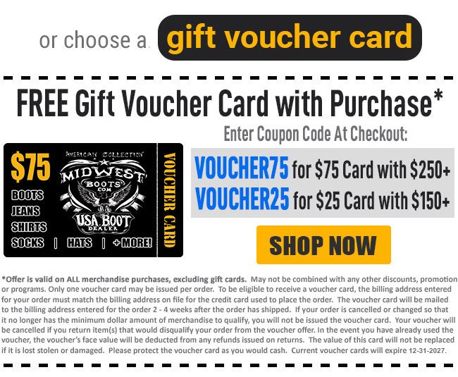 FREE Gift Voucher Card 75 and 25 Gift Card With Purchase