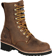 Men's Georgia Boot 8" Steel Toe WP/Insulated Logger Work Boot GB00065