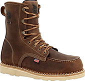 Men's Georgia Boot 8" Waterproof Wedge Sole Moc Toe Work Boot (U.S.A.) GB00532
