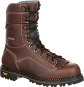 Men's Georgia Boot 9" Waterproof Low Heel Logger Work Boot (U.S.A.) GB00538