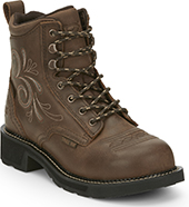 Product: Women's Justin Original 6" Steel Toe WP Western Work Boot GY985