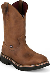 Men's Justin Original 11" Steel Toe WP Wellington Work Boot (U.S.A. Built) HL4225