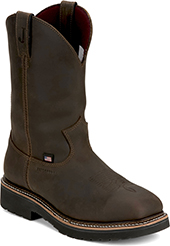 Men's Justin Original 11" Steel Toe WP Wellington Work Boot (U.S.A. Built) HL4235