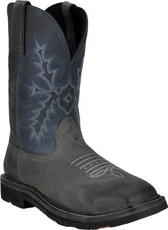 Mens black steel toe cowboy boots deals