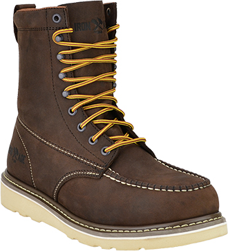 wedge sole steel toe work boots