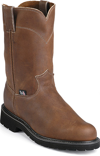 Mens justin deals work boots