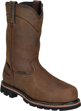 justin wedge sole work boots