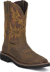 justin logger work boots