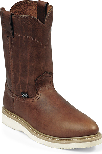 justin wedge sole work boots