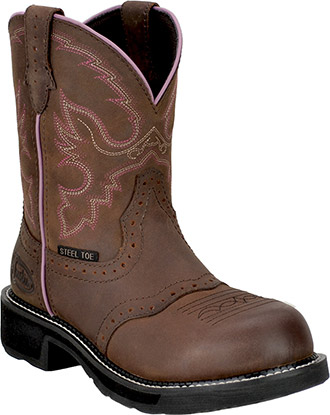 womens justin steel toe boots