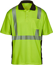 MAX Apparel Hi-Viz ANSI Class 2 Moisture Wicking Polo Shirt MAX410