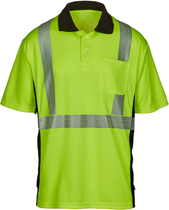 MAX Apparel Hi-Viz ANSI Class 2 Moisture Wicking Polo Shirt