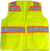 MAX Apparel Hi-Viz Class 2 Deluxe Solid Twill Vest MAX440